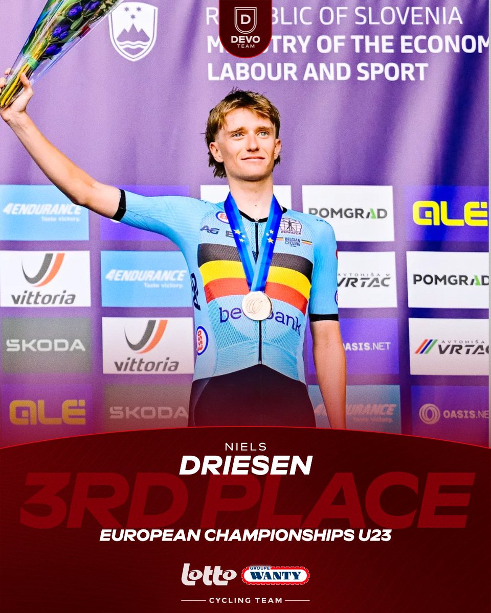 LottoWanty's tweet photo. Niels Driesen wins bronze in the European Championships U23 and the first medal for Belgium 🥉🇧🇪 https://t.co/VghfszInjx