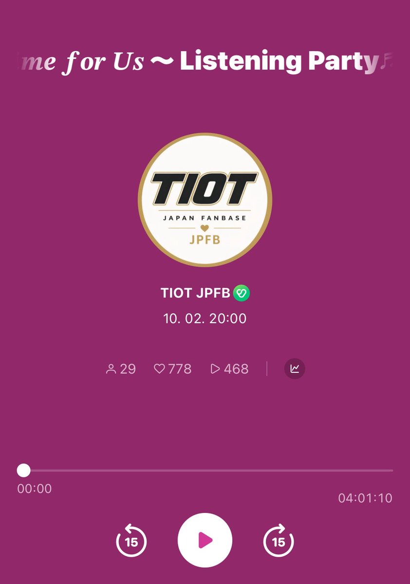 TIOT_JPFAN's tweet photo. LOTIの皆様、おつかれさまです🍀
本日はリスニングパーティーに長い時間の間
ご参加頂きありがとうございました🎧✨

カムバック期間中は定期的に
リスニングパーティーを開催させて頂きますので
LOTIの皆様のご参加をお待ちしております🪽 https://t.co/yo5iFzpPBf