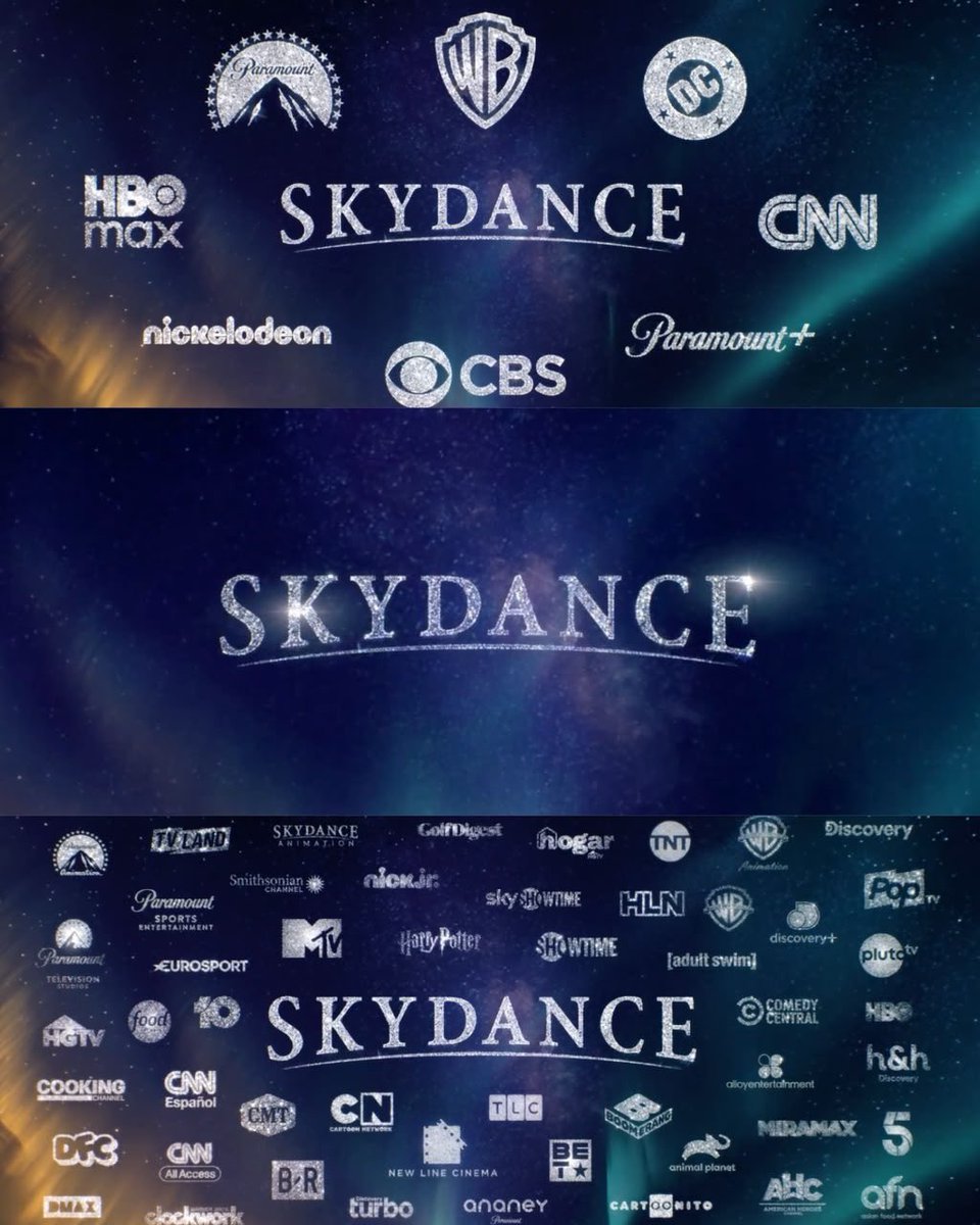 GabyMeza8's tweet photo. LA COMPRA HA SIDO APROBADA

Paramount anuncia que se ha aprobado la compra de WB por más de $100,000MDD y presenta el logo de SKYDANCE , empresa que será el nombre de las dos marcas combinadas.

SKYDANCE ahora será la nueva propietaria de marcas y sellos como: 

• HBO 
• Warner
• Paramount 
• DC
• CNN
• CBS
• Cartoon Network
• Nickelodeon 
• Pluto TV

Entre muchas otras marcas.