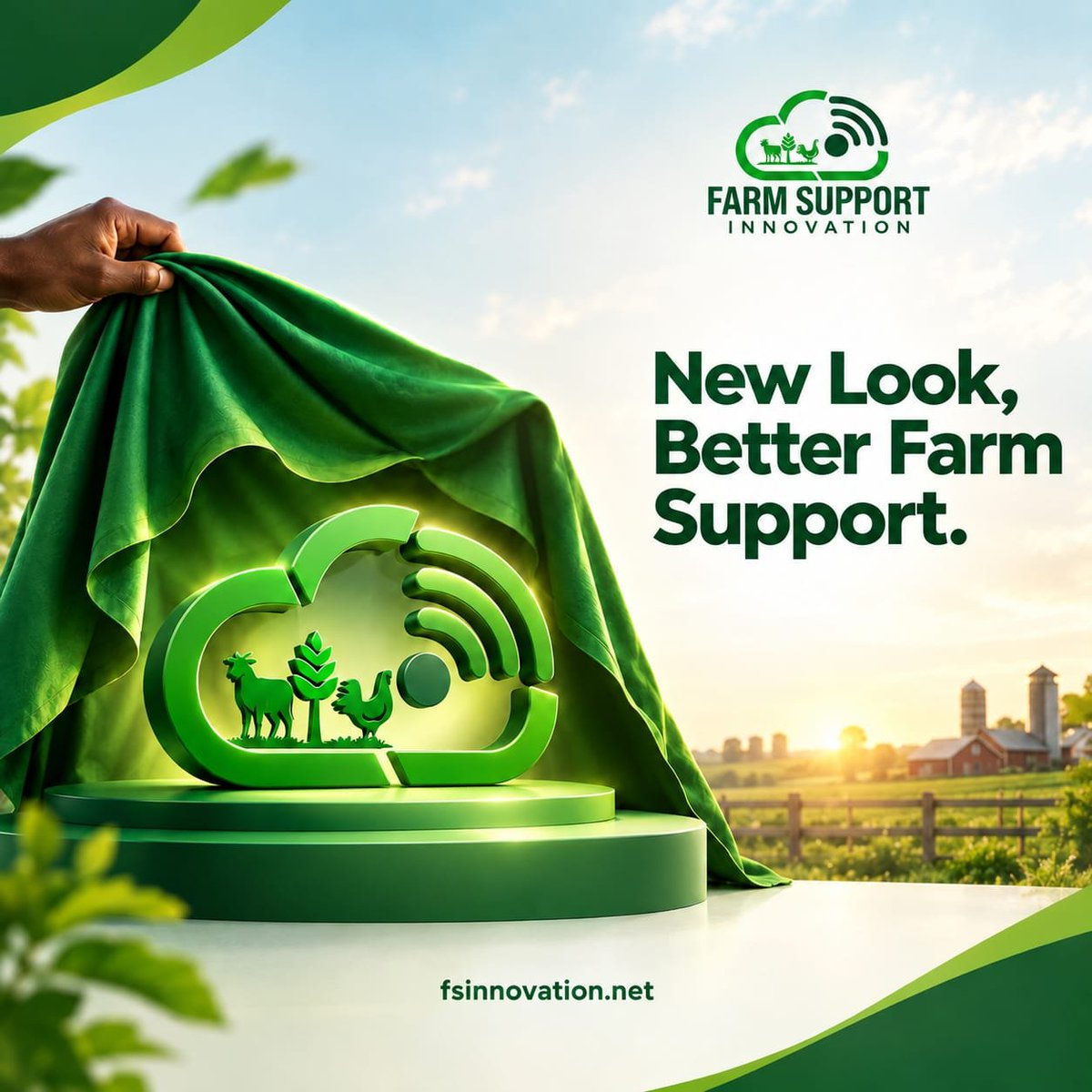 Farmsupport_I's tweet photo. Yesterday, we introduced Farm Support Innovation, a new name shaped by a wider vision and better ways to support the farmers shaping agriculture.
 To read the story behind the change,explore our new website. https://t.co/Tl1WjM0YYv

#FarmSupportInnovation 
#FSI 
#Agriculture https://t.co/ZTPS3UslWf