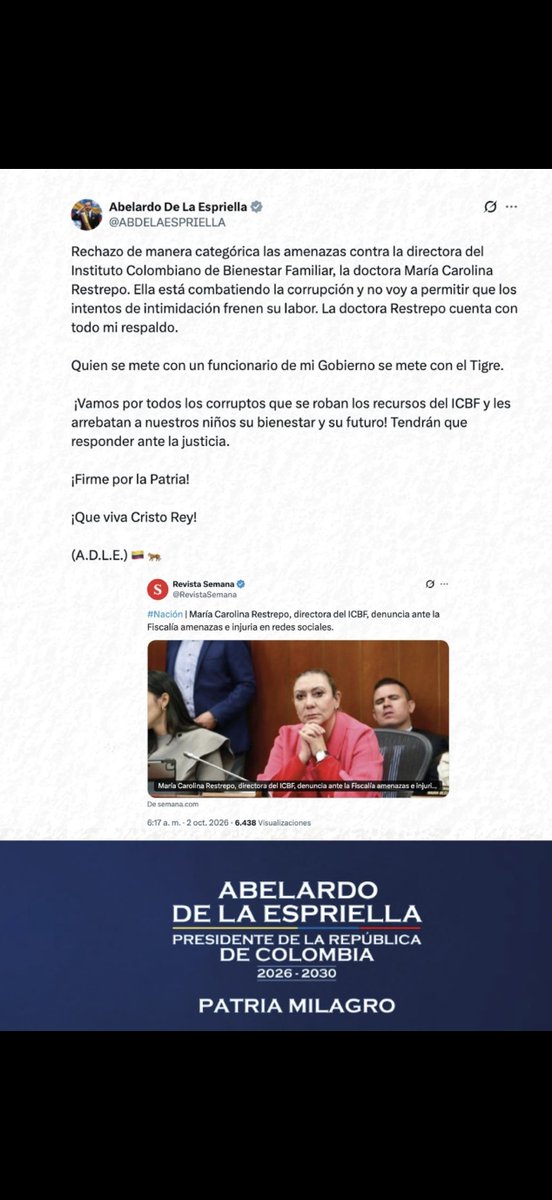 PoesiaCafetera's tweet photo. #colombia #corrupcion #icbf #DeLaEspriella https://t.co/fHO77zQvsp
