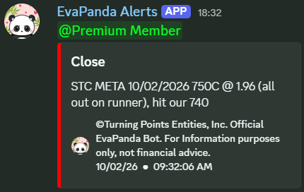 Eva is making it count on Friday with $META inside our Discord 🔥 
 [📷](https://pbs.twimg.com/media/HTonQr1bIAADRQB.png) https://pbs.twimg.com/media/HTonQr1bIA