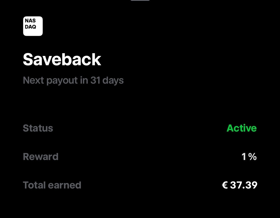 ia_inversor's tweet photo. 37.39€ es lo que llevo generado desde el mes de marzo simplemente por usar la tarjeta de Trade Republic, o sea por lo mismo que hacía antes con otro banco y no me daban nada. Estoy encantado ☺️
Tú la usas ya? https://t.co/uCy2JIgokV
