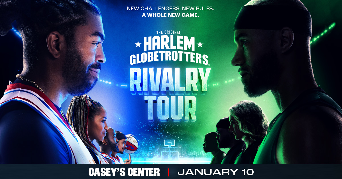 CaseysCenter's tweet photo. ON SALE NOW 🔥🏀 @Globies bring the action back to Casey's Center! This isn’t just a basketball game you watch—you’re part of the action. Step on the court, see yourself on the Jumbotron, and make memories that last a lifetime. Grab your tickets to see them live on January 10 👉 https://t.co/iG6UnopjM7
