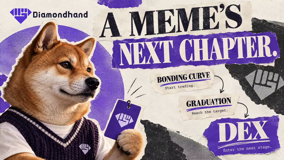 DMNDHAND_HQ's tweet photo. Every meme needs a next chapter. 💎

On Diamondhand:
Start on a bonding curve.
Reach the graduation target.
Move to a DEX.

What meme would you bring to the starting line?

#DiamondHand #MemeLaunchpad https://t.co/W1M3t2gBAW