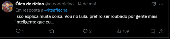 CASSA_NIGGA's tweet photo. @oleodericino @netomtss_ @94tome14 Tonto é você.
E ainda mau caráter.

Com certeza não somos iguais, tonto.
Mas sim estamos de lados diferentes.

É aquela velha máxima que aprendi desde pequeno, petista enquanto não está dando roubando, está mentindo. https://t.co/gc3rSrSYgL