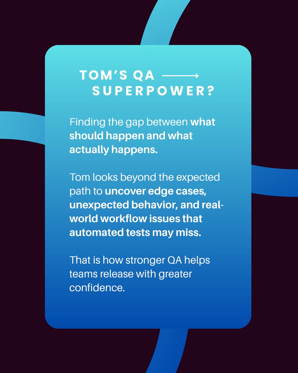 ortussolutions's tweet photo. Every team needs someone who asks, “But what happens if…?” 🔍

Meet Tom Buettell, our Senior QA Development Specialist at Ortus Solutions! His QA superpower is spotting the gap between what your application should do and what actually happens when people use it.

An unexpected click. A workflow nobody tested. An edge case that slipped through. Tom looks beyond the expected path to help teams uncover risks earlier and release with greater confidence. 💪

Swipe to meet Tom and discover how he helps teams build stronger QA practices! ➡️

Ready to bring stronger QA to your next release? Explore our QA services and book a free 30-minute consultation: https://t.co/8JwFM0Z3gQ

Join the free webinar: https://t.co/OHxGWmWNr3

#MeetTheTeam #QualityAssurance #SoftwareTesting #OrtusSolutions