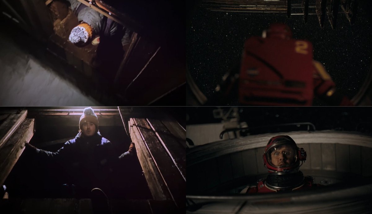 __tls123's tweet photo. this scene of bryan in resident evil reminded me of this scene of grace in project hail mary.. like thats my duo

"oh shit"                              "no." https://t.co/goO2tNHrg3
