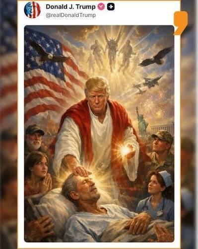 markd321's tweet photo. @KyleKulinski @realBrandonGill Only Trump Jesus can fix it. https://t.co/tovLnJ6OG2