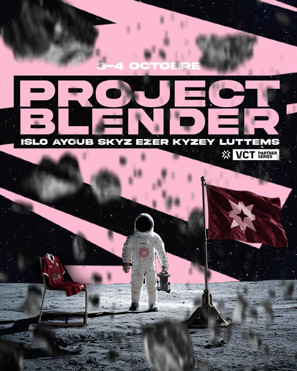 AZ_Rising's tweet photo. Décollage imminent 🚀
Notre équipage est prêt pour les Open Qualifier du @ProjectBlender_ !

🇧🇪 @Skyz_Vlr 
— Initiator / IGL
🇫🇷 @EzerVal 
 — Sentinel
🇫🇷 @Ayoub_VLR 
— Duelist
🇫🇷 @isloMRT 
— Duelist
🇫🇷 @Kyzey_vlr 
— Controller

🇫🇷 @CoachLuttems 
— Coach

#AZWIN https://t.co/IQAbHmh3dh