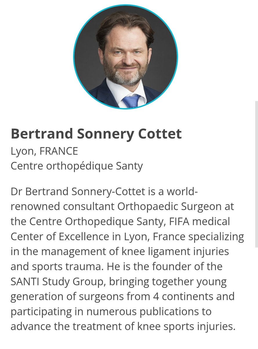 YeKregistration's tweet photo. @Deep_Take001 He's there to see Dr. Bertrand Sonnery-Cottet, specialist in knee surgeries. https://t.co/qZCZ4G0j8P