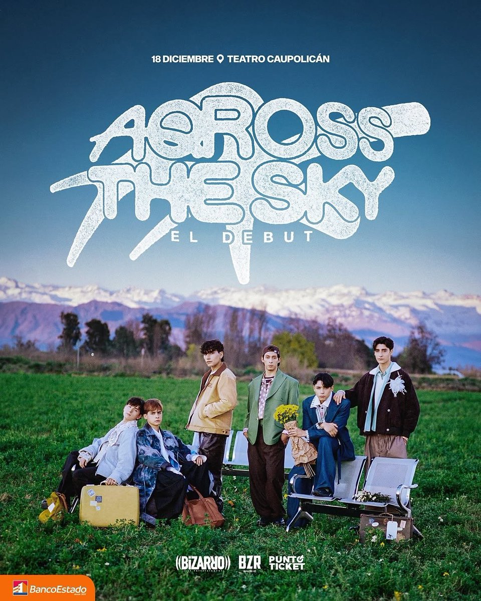 aqrossbase's tweet photo. ¡La nueva era de AQROSS despega en grande! 🥹💖

La boyband chilena del momento presenta AQROSS THE SKY: EL DEBUT.

📍 18 de diciembre | Teatro Caupolicán

🎟️ Preventa exclusiva @BancoEstado cuenta corriente digital: 7 de octubre, 10:00 hrs.

🎟️ Venta general: 9 de octubre, 10:30 hrs. o al agotar el stock de preventa por @puntoticket.

¿A quienes vemos por allá? 👀

SCL OUT NOW
#AQROSS