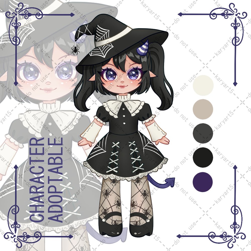 _karyart5's tweet photo. OK guys, here is, my special halloween adoptable! Officially in spooky season 🧹👻

https://t.co/8UZ6T5dmdq

#adoptable #halloween #adopt #vgenshop #vgencomm https://t.co/Wob9UcMleJ