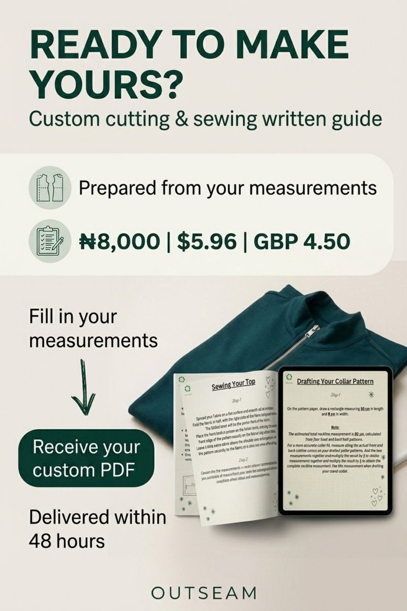 Outseam_io's tweet photo. Get your step-by-step cutting &amp; sewing written guide for this custom women’s long sleeve stand collar exposed-zipper top!

https://t.co/y6MhAsJ0Fj

#madetowear #madetomeasure #customguide #patterndrafting #patternmaking #sewingpattern #diy #diyfashion #clothing #fashiondesigning https://t.co/zJsYvqrYCq