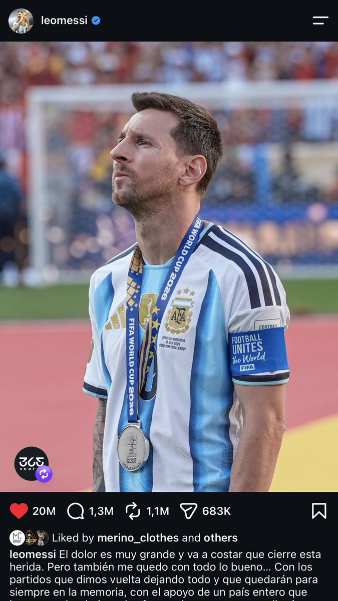 appiecule's tweet photo. When Messi announced his international retirement, Cristiano posted this to mock him, writing: “Keep pushing.”

He was basically flexing about his longevity and how his body was still like that of a 25 year old.

Just one month later, Cristiano was sent packing from the Portugal national team through the back door, suffering one of the most humiliating exits imaginable.

The irony writes itself. 😭