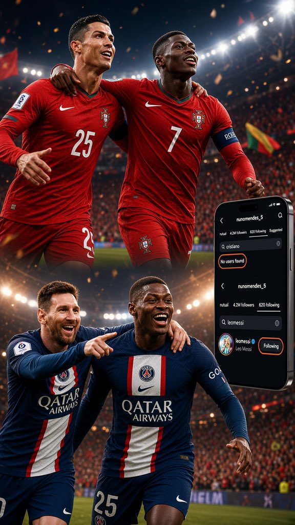 UTD_Seth001's tweet photo. 🚨Luís Figo on Portugal players disrespecting Cristiano Ronaldo:

🗣️ Luís Figo: “I was with Rui Costa when we saw that Nuno Mendes had unfollowed Cristiano and then followed Messi.

“I looked at Rui and said, ‘Am I really seeing this?’

“Rui just laughed and said, ‘Maybe we’re getting old, Luís.’

“But honestly, it made me think.

“You can admire Messi. You can follow Messi. You can respect any player you want. There is nothing wrong with that.

“But Cristiano Ronaldo is your teammate, your captain, the man who spent more than 20 years carrying that Portugal shirt.

“Rui looked at me and said, ‘Imagine if we did something like that when Eusébio was still playing.’

“I said, ‘Exactly. You don’t have to stop admiring other legends, but you should understand what the man beside you has done.’

“Cristiano changed the perception of Portuguese football around the world.

“He made that shirt global. He gave generations of Portuguese players something to dream about.

“And now, because a new generation is arriving, suddenly some people behave as if his era never existed?

“No.

“You can move forward without disrespecting the man who helped build the road you are walking on.

“I told Rui, ‘One day these young players will retire, and they will hope the next generation remembers what they gave Portugal.’

“Rui looked at me and said, ‘Then they should probably start by showing Cristiano the same respect they will want one day.’

“And I think that says everything.”