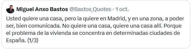 Dmusk108's tweet photo. Pois nun lugar como Tui, cunha poboación que se move nas mesmas cifras nos últimos 30 anos a oferta de alugueiro é residual e moi cara, o que se está a rehabilitar e construir está destinándose a pisos turísticos
E efecto contaxio con Valença que antes era atractivo e agora non https://t.co/fZGToB0IO9