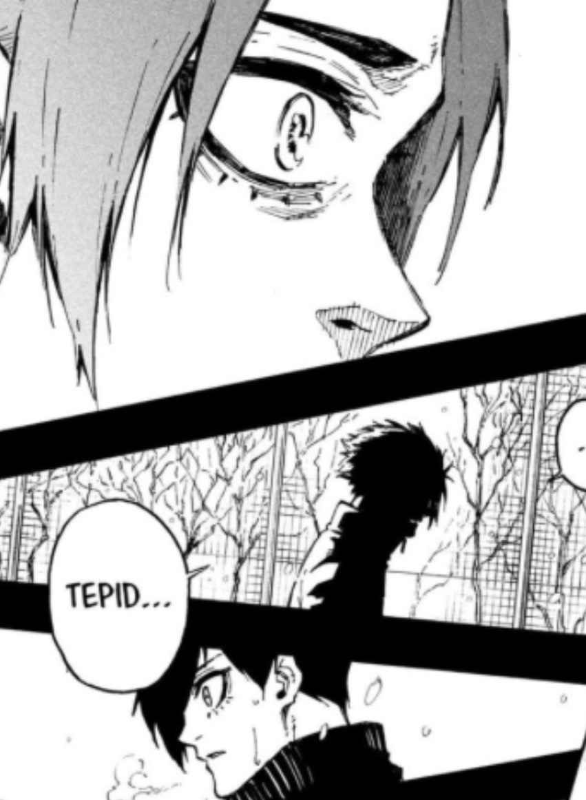 K4044044044's tweet photo. Sae was totally about to cry when Rin said what he said to him that day negl 😭 https://t.co/XsmAtiMlMn