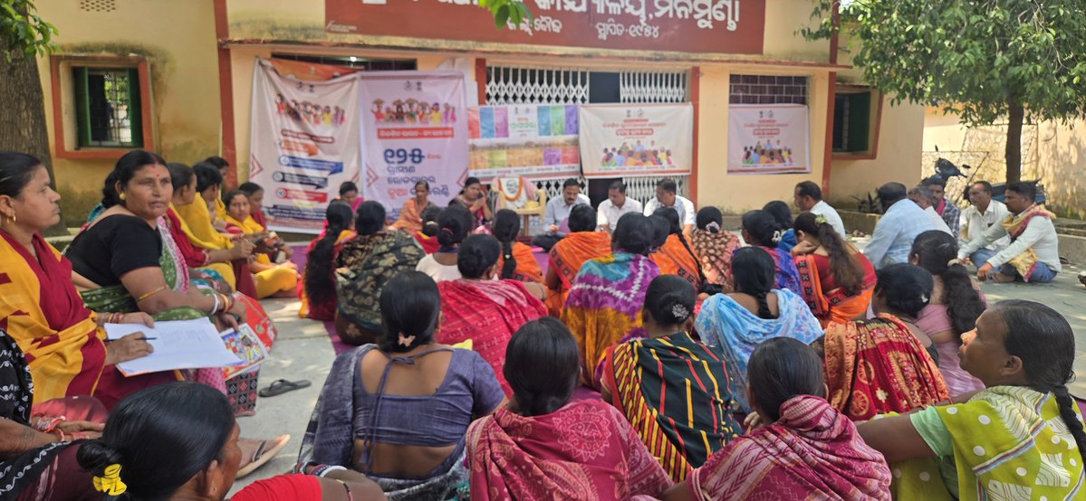 SBMGBOUDH's tweet photo. CDO participated in People’s Plan Campaign Gramsabha. Discussed on  #Swachhatahiseva2026 Swachh Seva Akalan, #jjm &amp; took Swachhata Sapath. #PPC @mopr_goi @DoWRRDGR_MoJS @swachhbharat @PRDeptOdisha @dmboudh https://t.co/2GYn1fDC7h