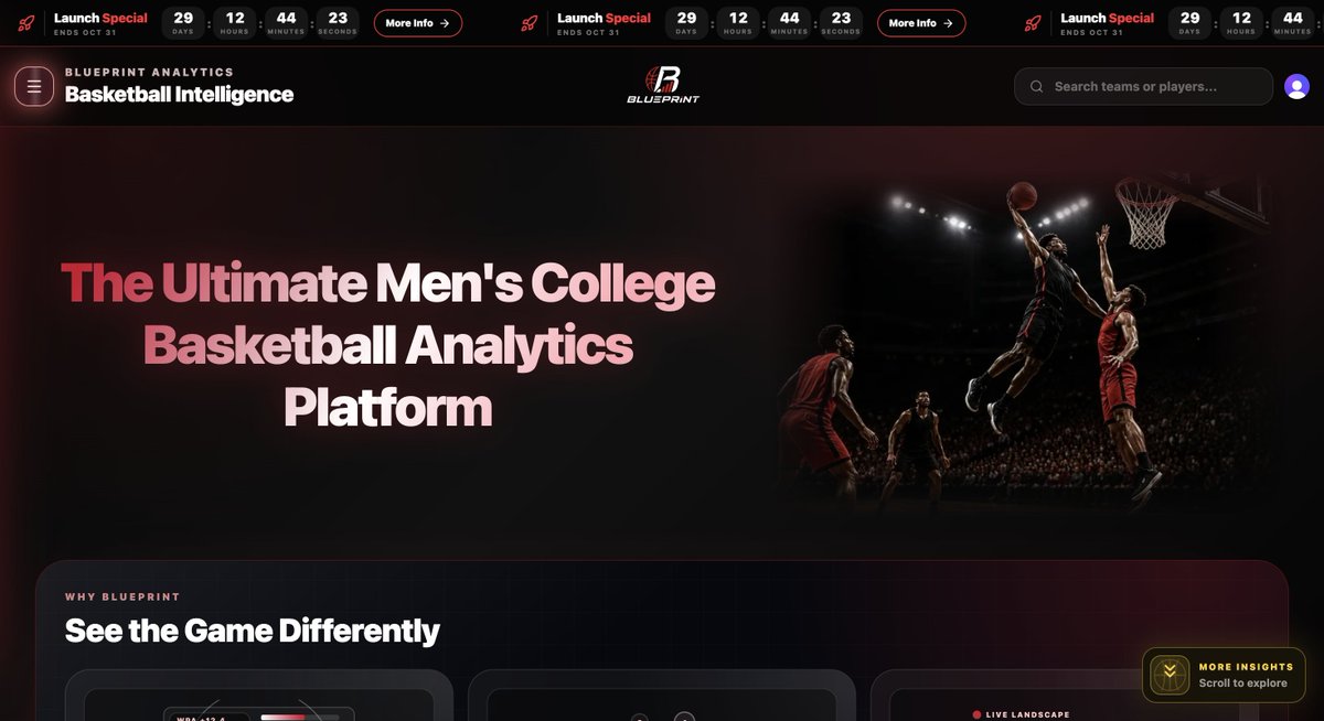 BlueprintData's tweet photo. Already seeing new users signing up and trying out Blueprint! Thanks so much for the early support. The 2026-2027 season is just the beginning. https://t.co/TCxgV8jSgb