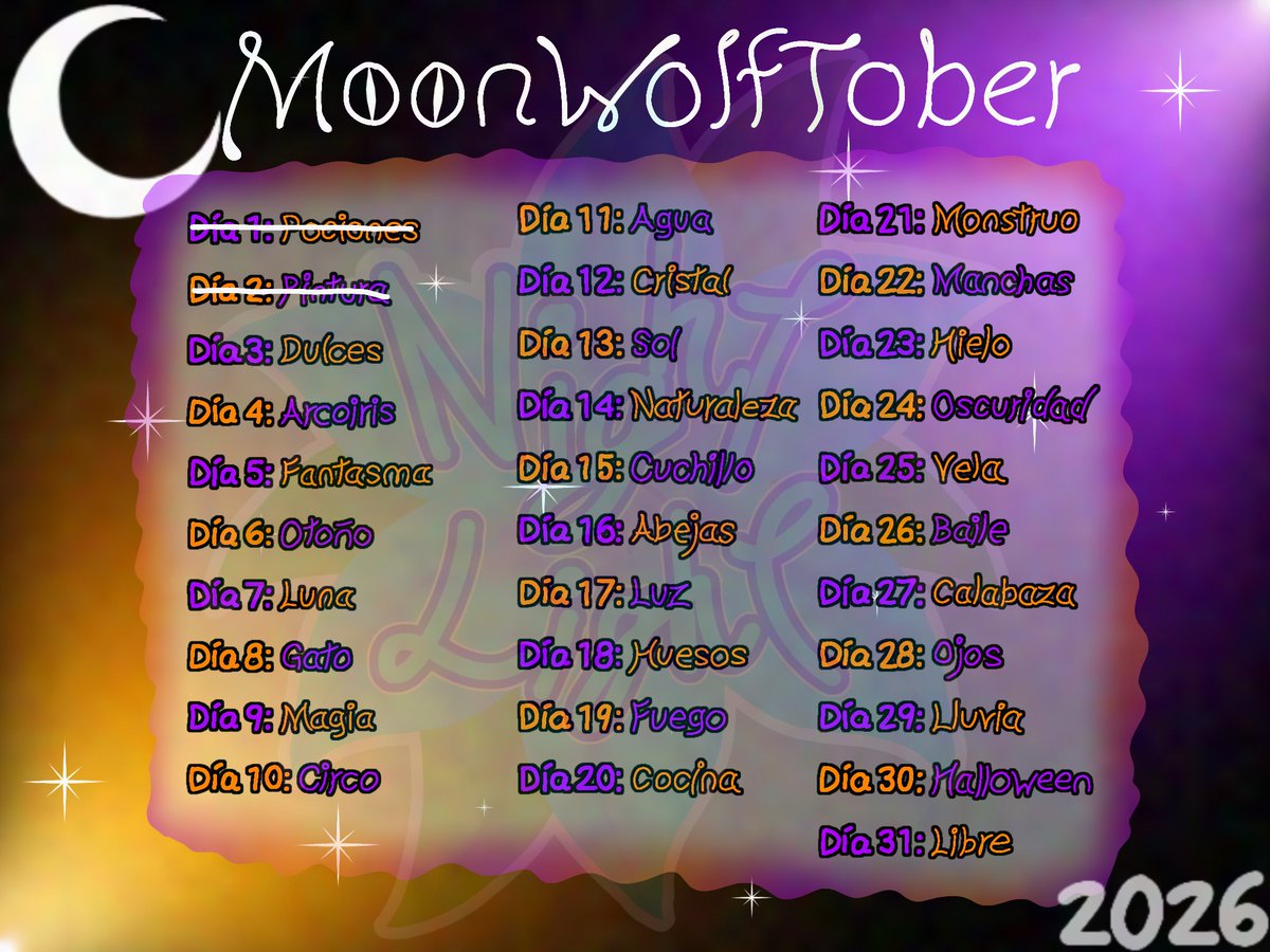 NightUvu's tweet photo. Día 2: Pintura🎨✨

Si estilo es algo difícil de repetir ':3
O al menos eso para mí qwq

#MoonWolfTober2026
#DandysworldBrusha https://t.co/qNaDLYjLX7