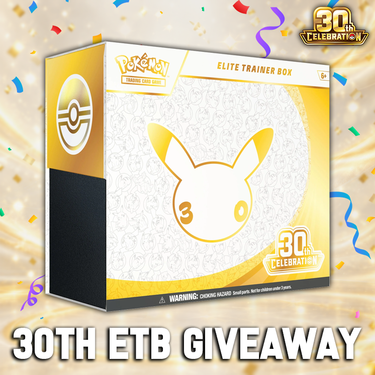 PokeAlerts_'s tweet photo. 30th Celebration Elite Trainer Box Giveaway! 🎉

How to Enter:
🔶 Follow @PokeAlerts_ 
🔶 Like and Repost
🔶 Tag 2 friends in the comments

Entries close 13th October. Winner will be announced here. Good luck everyone! ✨ https://t.co/i572uS7OzO