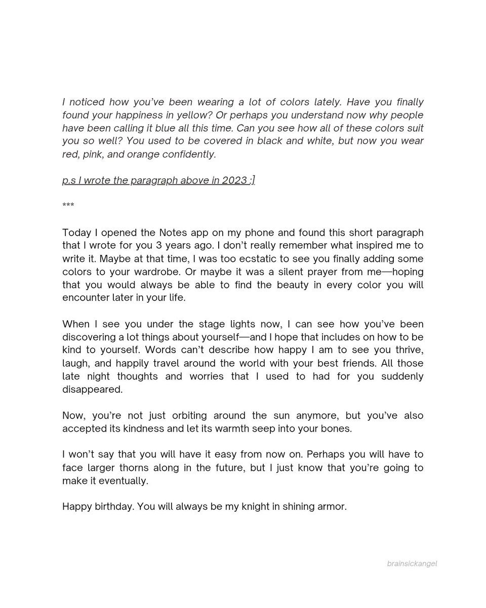 brainsickangel's tweet photo. happy birthday to my knight in shining armor :] https://t.co/kEepKo5shf