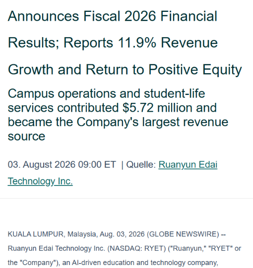 jejdjd7w's tweet photo. PAY ATTENTION: $RYET is getting misclassified as just an EdTech company. Here is the breakdown: 

Ruanyun Edai Technology generated about $7.48M in FY2026 revenue, but one of the more interesting parts of the business now sits outside traditional education: Cogni AI.

Cogni AI is built for document recognition, information extraction, archive processing, source verification and internal AI assistants. In September, RYET deployed it in a highway engineering archive project in Ningxia, giving the company a real enterprise and infrastructure use case rather than another classroom-only application.

That matters because the same basic problem exists across a lot of industries. Construction firms, transportation operators, banks, insurers, hospitals and government agencies all have large amounts of internal documents that need to be organized, searched and turned into usable data.

The broader intelligent document processing market is already measured in the billions, which gives Cogni AI a much larger potential customer base than education alone.

What interests me is the size comparison. RYET is starting from only $7.48M in annual revenue, so it does not need a huge share of the enterprise AI market for Cogni AI to become meaningful.

YeeZo may be the more obvious university growth story, but Cogni AI could be the product that broadens the entire RYET thesis.

The next thing I am watching is whether the Ningxia deployment leads to additional customers in infrastructure, government or other document-heavy industries.