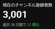 FOmarl_N's tweet photo. 今日！
遂に！
オラタン枠で！
メインチャンネルの登録者数が！
三千…一！に！ https://t.co/6McJa5jAh8