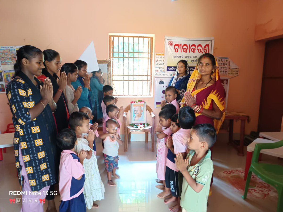 ICDS_Delanga's tweet photo. Gandhi jayanti and Sastri Jayant has been observed at different AWCs under ICDS DELANGA. https://t.co/tn8xOtPtAi