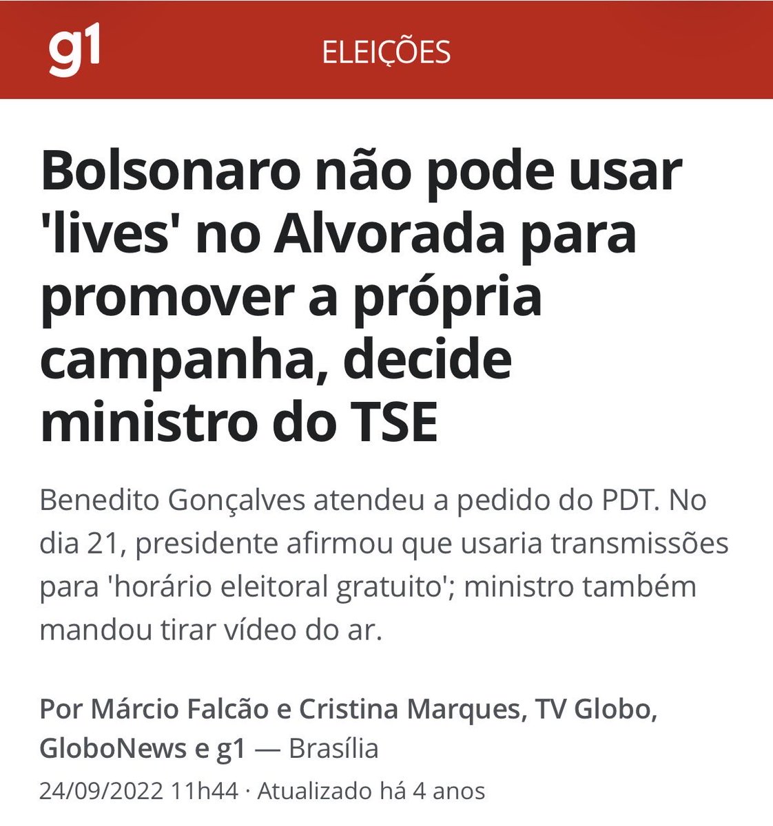 MarizaLomba's tweet photo. @carlosaviana Agora pode tudo!!!!
Bolsonaro foi proibido: https://t.co/qIlyih5BML