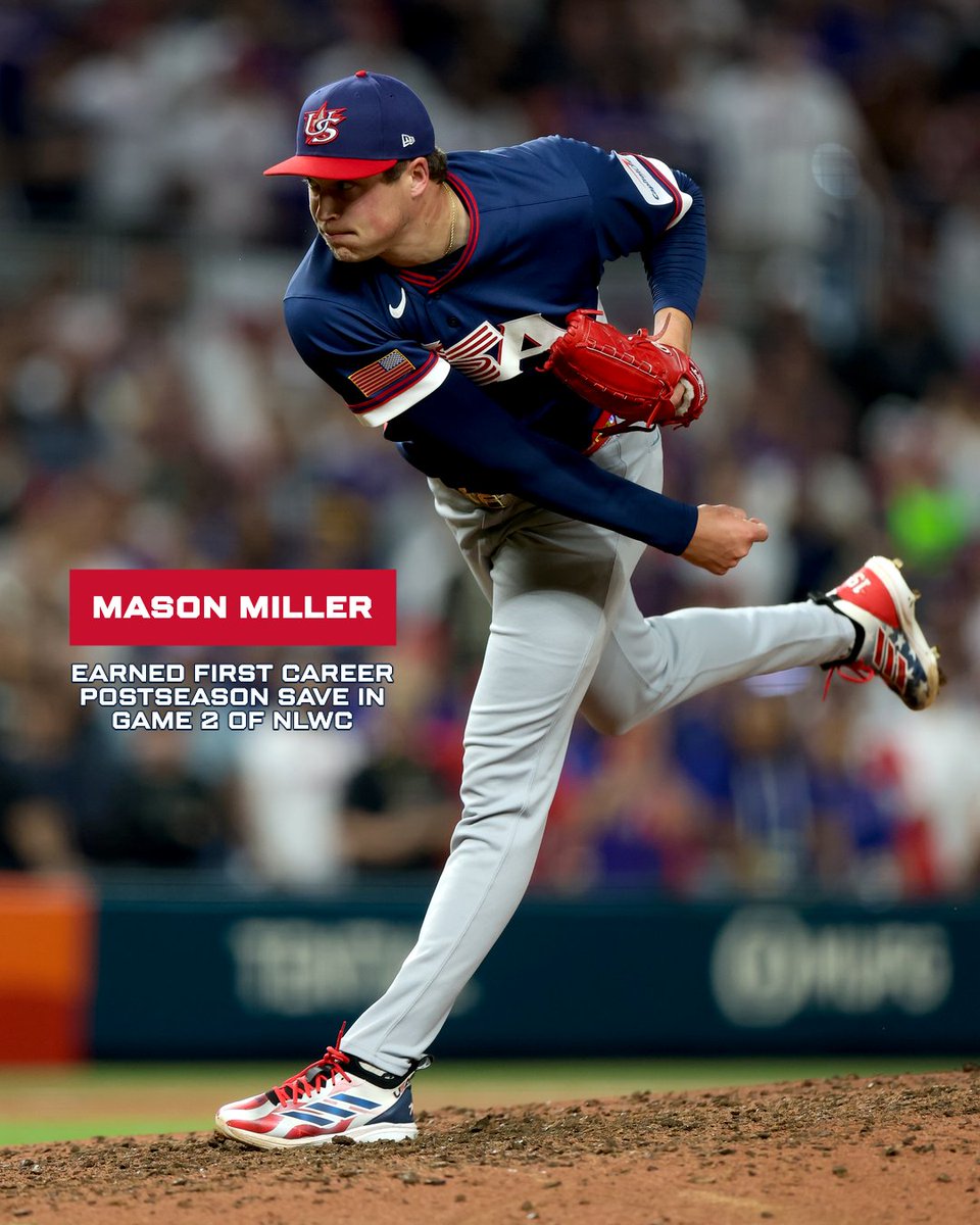 USABaseball's tweet photo. These two World Baseball Classic alums shined when the lights were the brightest in the Wild Card round 🫡 https://t.co/xFVR7zlyV5