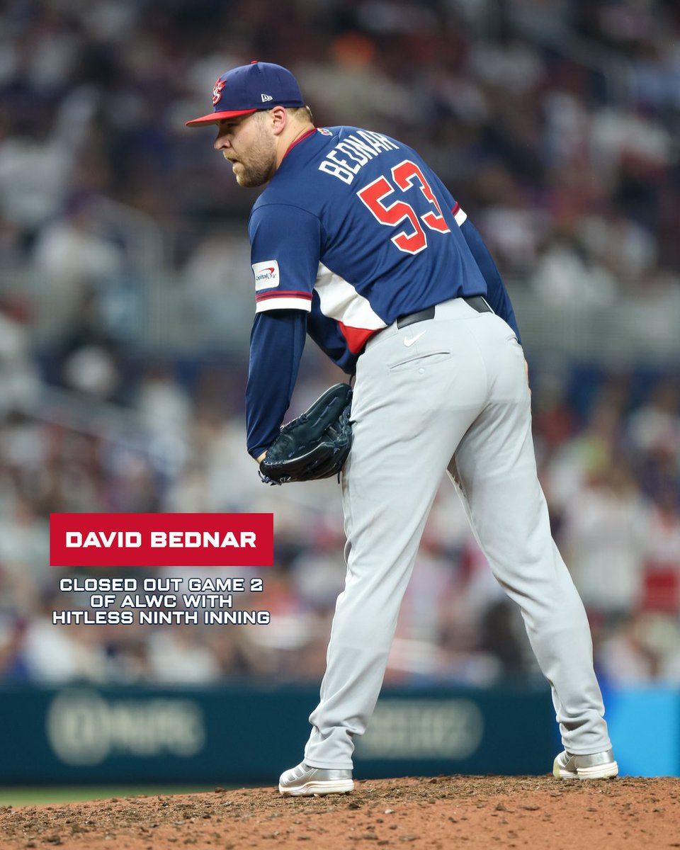 USABaseball's tweet photo. These two World Baseball Classic alums shined when the lights were the brightest in the Wild Card round 🫡 https://t.co/xFVR7zlyV5