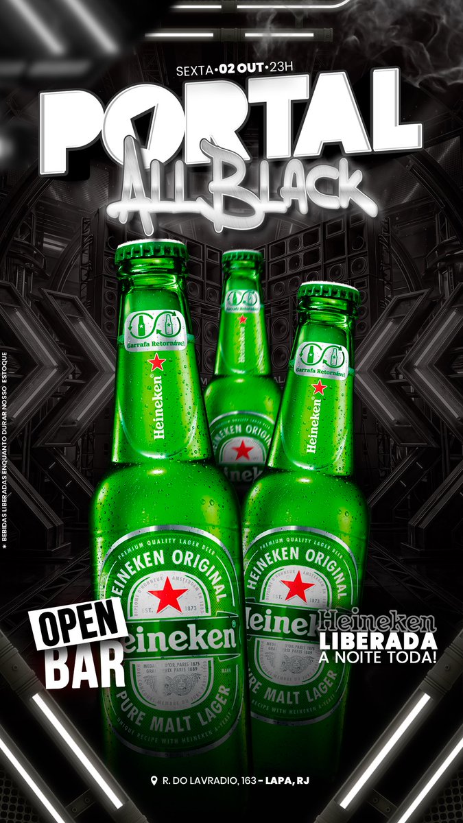 portalrio_'s tweet photo. eu tentando ter uma sexta-feira tranquila

o Portal: HEINEKEN A NOITE TODA 🍺🖤 https://t.co/ySCvsYm3Db