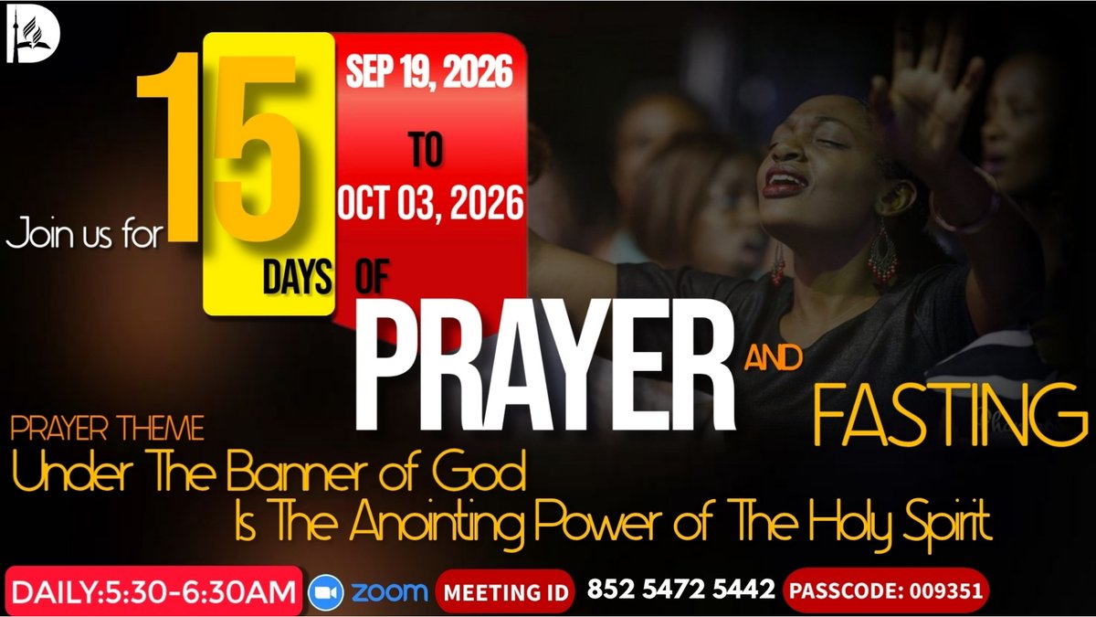DownsviewChurch's tweet photo. Join us Oct 3 via Zoom @ 5:30 am for the final day in our quarterly 15 Days of Prayer & Fasting: โUnder The Banner of God Is The Anointing Power of The Holy Spirit. #PrayerAndFasting https://t.co/ukiCAenOui