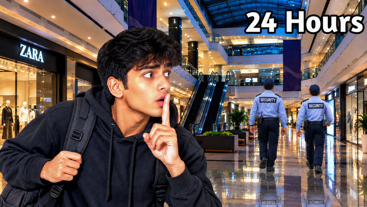 impaull16's tweet photo. "24 Hours in Mall" ke liye ye thumbnail design kiya 🖼️
Aapko kaisa laga? Feedback zaroor do 👇

Thumbnail chahiye? DMs open hain. https://t.co/nQpwhvi4fI