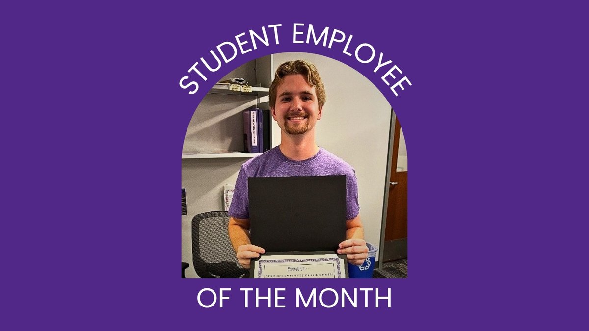 kstatelibraries's tweet photo. Congrats to Logan Forssberg, our Student Employee of the Month!

When Logan started as a Peer Advisor, he immediately stepped up to the plate, helping out wherever he's needed. During his time here, he has taken the lead on projects in data analytics, materials creation, &amp; more! https://t.co/1npx075NQS