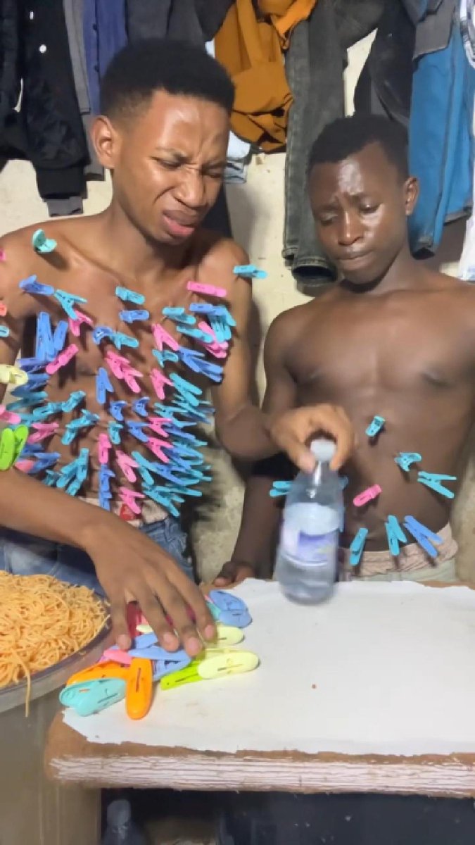 UgoLagos's tweet photo. Some games look fun until you realize losing comes with consequences. 😭
Bro should’ve asked for the full rulebook before participating. https://t.co/XkVWLSDByL