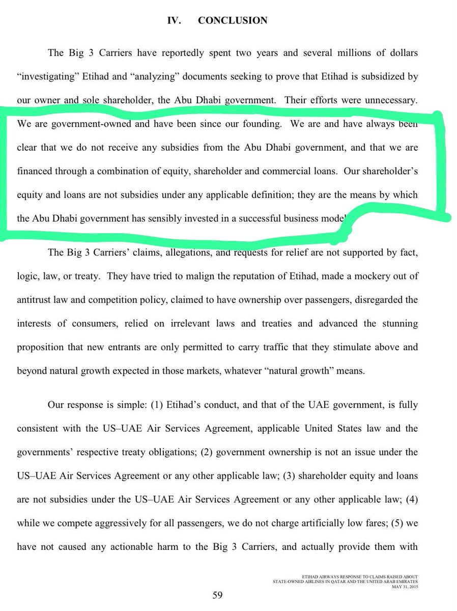 TelegraphDucker's tweet photo. From Etihad Airways 60-page submission to John Kerry, US Department Secretary of State, Antony Foxx, US Department of Transportation Secretary and Penny Pritzker, US Department of Commerce Secretary on May 31, 2015 https://t.co/QBeYLcK1Hc