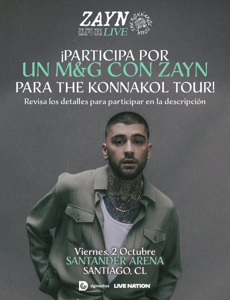 choosezaynbr's tweet photo. GENTE, VAI TER MEET E GREET DO ZAYN NO CHILE! 

POR “CONCURSO CULTURAL” 😭😭😭😭😭 https://t.co/A2hxklIQmH