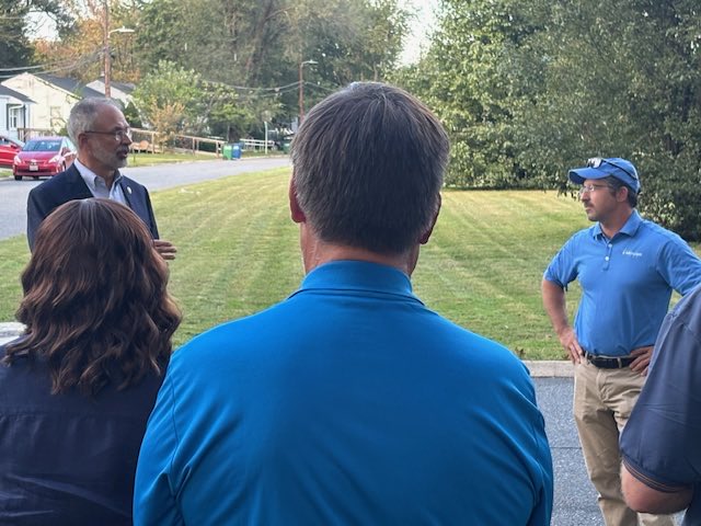 RepAndyHarrisMD's tweet photo. I joined Aberdeen Mayor Patrick McGrady at the Swan Meadows Water and Sewer Project for an update on the work planned for the community.

I secured $2 million in federal funding to move this project forward and address water and sewer infrastructure needs in Swan Meadows.

Great to see the progress firsthand and hear what comes next for the project.