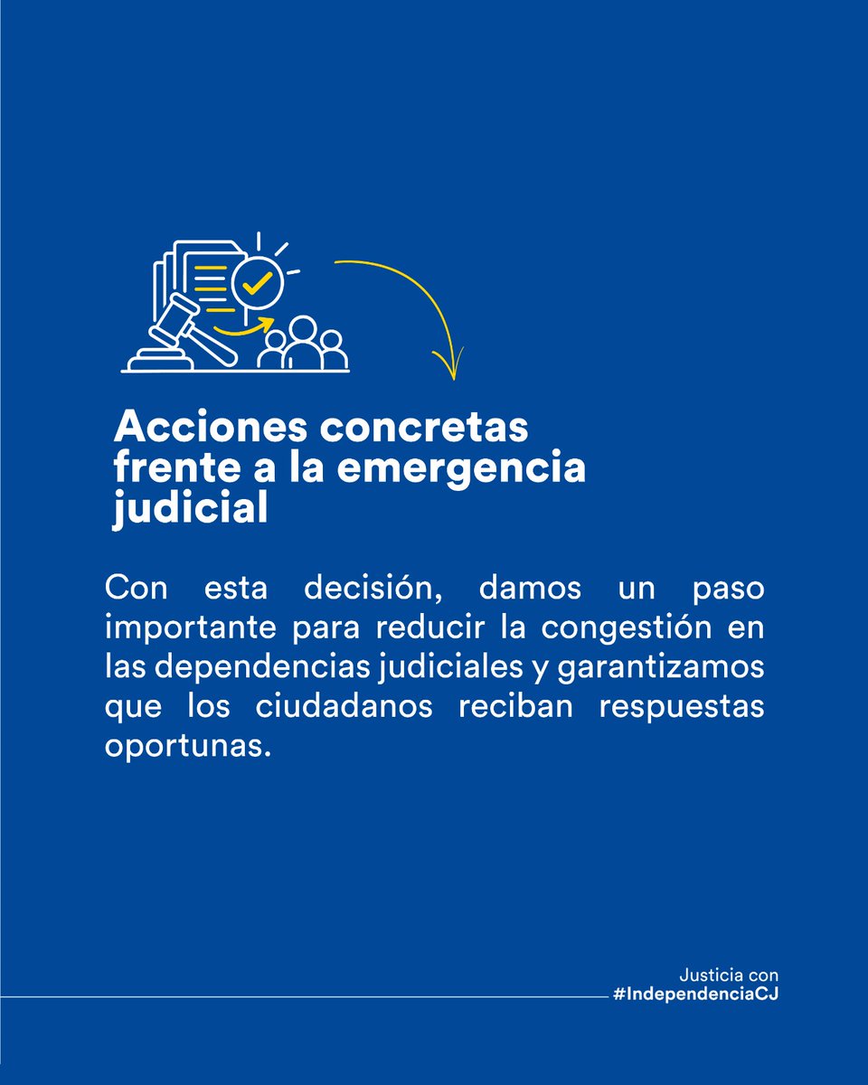 CJudicaturaEc's tweet photo. 🧑🏻‍⚖️ 🇪🇨 | #JuecesTemporalesCJ

El Consejo de la Judicatura dio inicio al proceso de selección nacional de jueces temporales de unidades. 

El objetivo: fortalecer inmediatamente la capacidad operativa de la justicia. 

#JusticiaConIndependenciaCJ ⚖️ https://t.co/84BMgnYGH6