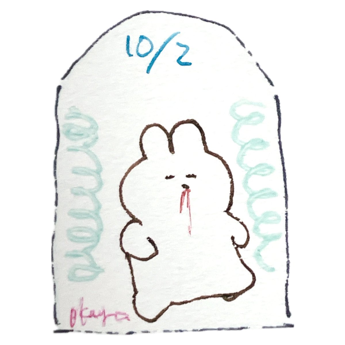 _rabbita's tweet photo. #一日一吐血うさぎ https://t.co/6EIWfvX3UI