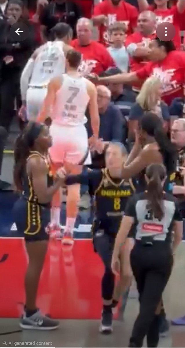 KhanAsparuh's tweet photo. @hartattack05 @rachelle_morris @WNBA I did watch the video. Question is where the first row of seating begins? And, she was not alone. https://t.co/BwwNkpp0Kd