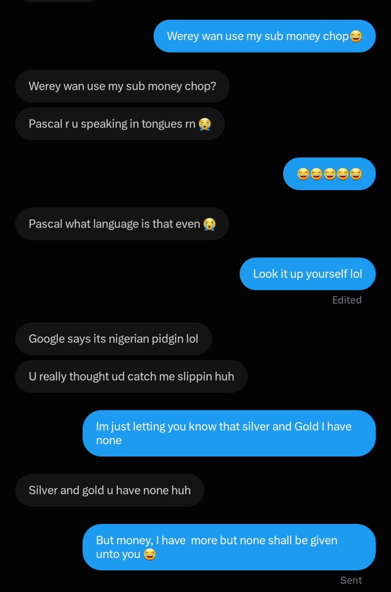 Pascal_OnX's tweet photo. True talk. Scammer wan scam nigerian😂😂 https://t.co/lPMdZrsizG