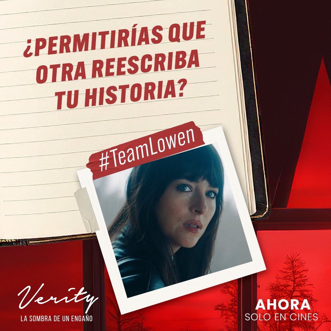 SonyPicturesCol's tweet photo. Tres versiones ¿Quién cuenta la verdad?👀 Comenta si eres #TeamVeirity, #TeamJeremy o #TeamLowen.
No te pierdas de #VerityLaSombraDeUnEngaño AHORA exclusivamente en cines.🍿 https://t.co/fVx32SJ0U7
