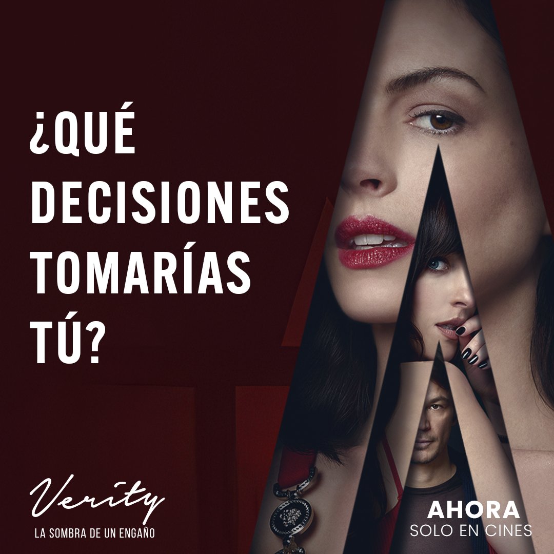 SonyPicturesCol's tweet photo. Tres versiones ¿Quién cuenta la verdad?👀 Comenta si eres #TeamVeirity, #TeamJeremy o #TeamLowen.
No te pierdas de #VerityLaSombraDeUnEngaño AHORA exclusivamente en cines.🍿 https://t.co/fVx32SJ0U7