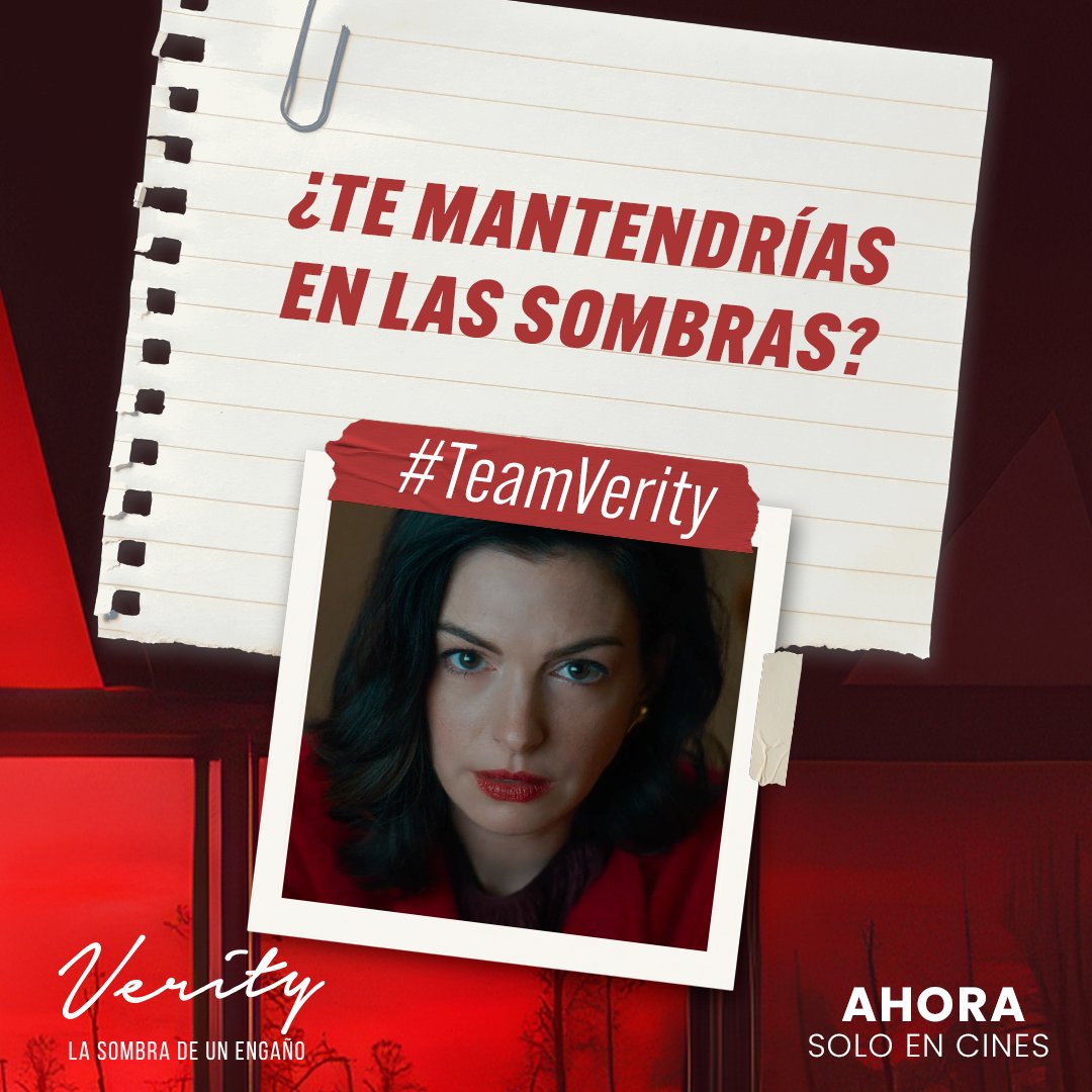 SonyPicturesCol's tweet photo. Tres versiones ¿Quién cuenta la verdad?👀 Comenta si eres #TeamVeirity, #TeamJeremy o #TeamLowen.
No te pierdas de #VerityLaSombraDeUnEngaño AHORA exclusivamente en cines.🍿 https://t.co/fVx32SJ0U7