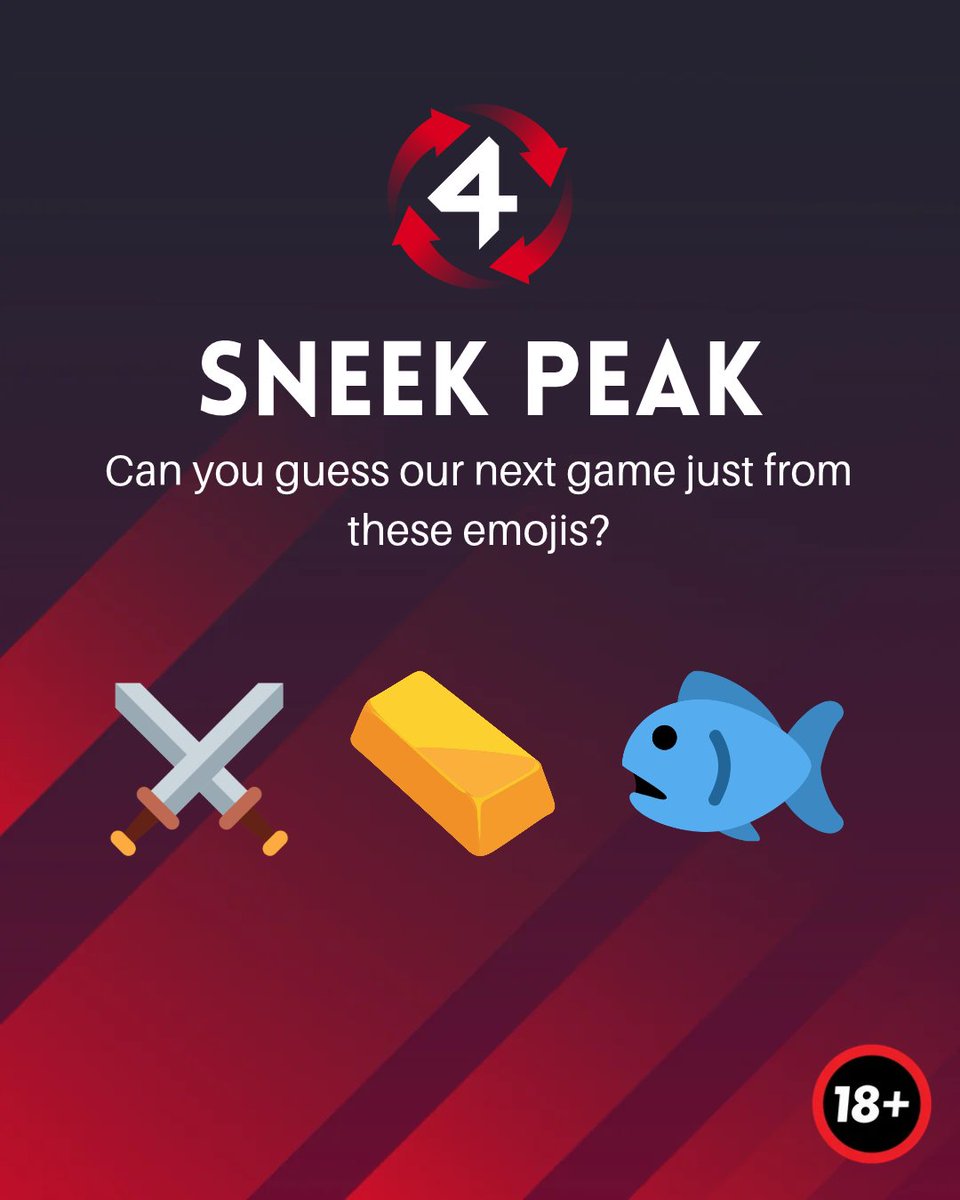 4ThePlayercom's tweet photo. There aren’t any chameleon emojis, but can you figure out our 𝗻𝗲𝘅𝘁 𝗿𝗲𝗹𝗲𝗮𝘀𝗲’𝘀 𝘁𝗵𝗲𝗺𝗲 from these emojis? 👀

🔞| https://t.co/pj3li60eHG| Play Responsibly https://t.co/NrQd1mr6VB