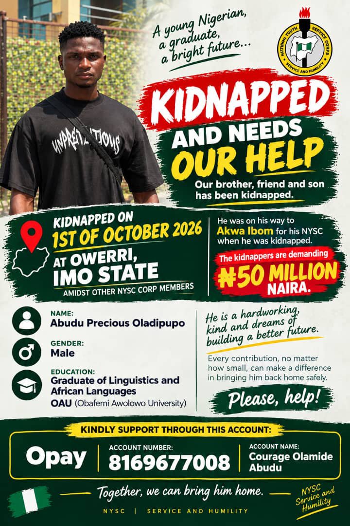 Aji_jolaoluwa's tweet photo. @EgunjobiAkinpe1 @instablog9ja My brother is part of them. They made a contact this morning,  Demanding 50M from us https://t.co/dJzW7YpQt0